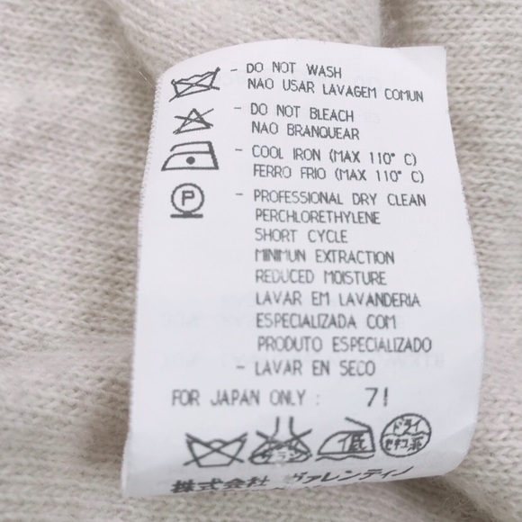 SOLD VALENTINO Boutique Fur Trimmed Sweater - Picture 2 of 3